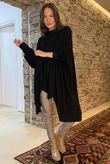 Paloma Oversized Grunge Knit Black